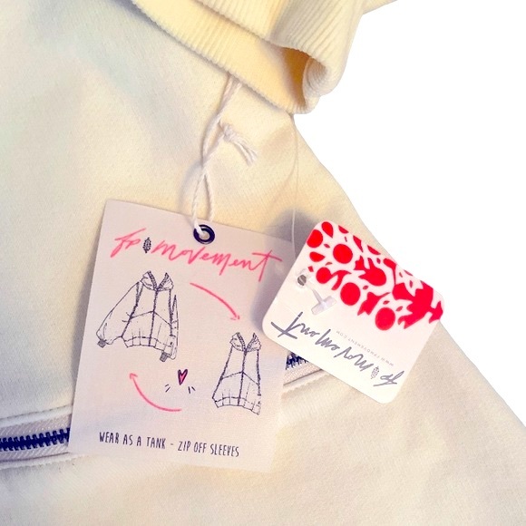 FREE PEOPLE➕NWT Close Call Zip Off Sleeve Hoodie - Picture 8 of 11